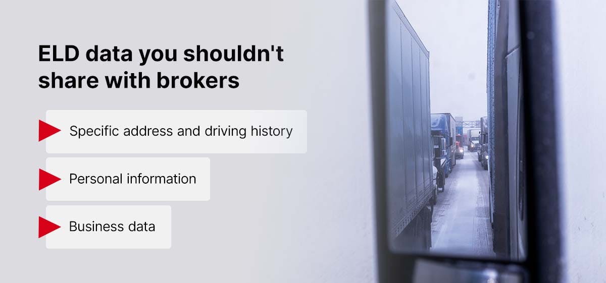 Data you cannot share with brokers