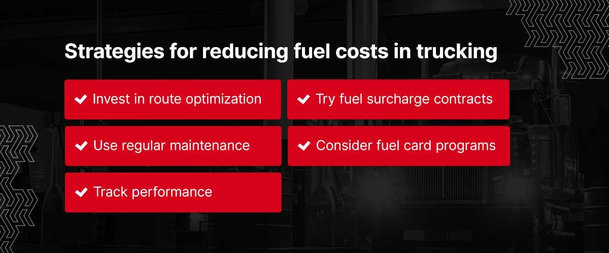 Strategies for reducing fuel costs in trucking