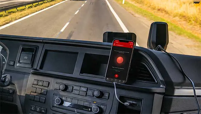 Carrier driver finding a load hands-free with Truckstop Go