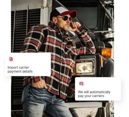 Freight broker at work