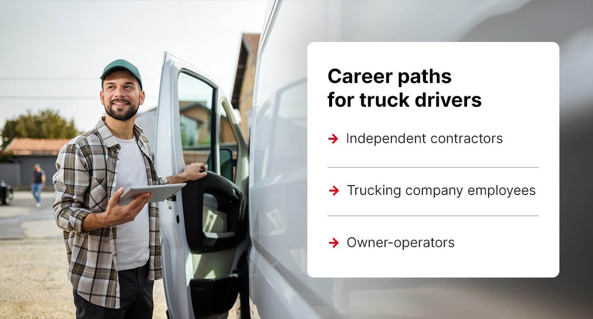 Career paths for truck drivers