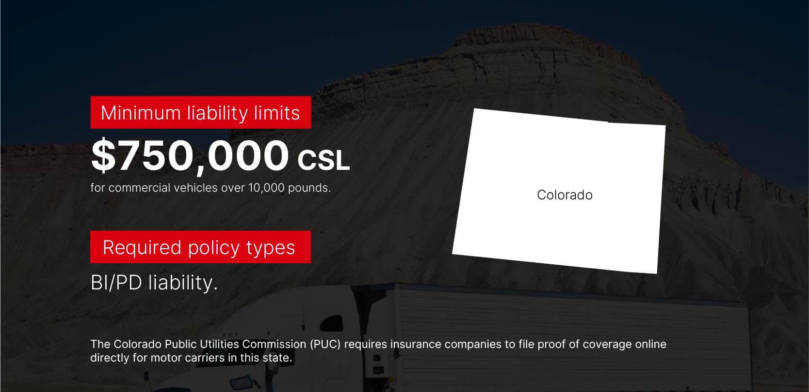 Insurance requirements Colorado