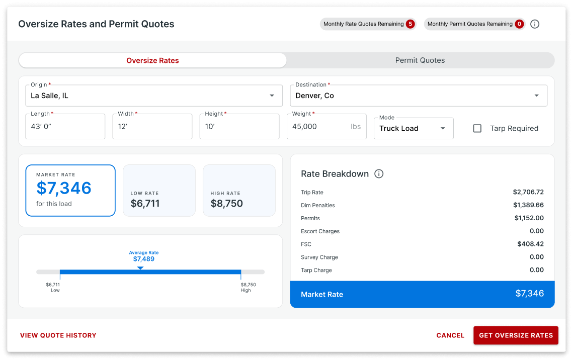 Truckstop Heavy Haul Load Board