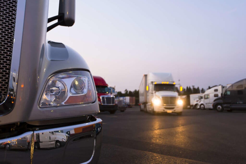 trucks at truck stops